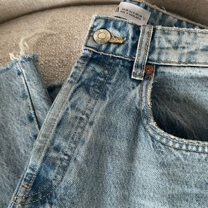 Zara High Waisted Blue Jeans